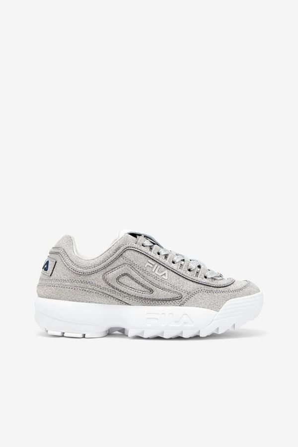 Fila Tenisky Damske Metal Strieborne / Metal Strieborne / Biele - Made In Italy Disruptor 2 Vypredaj